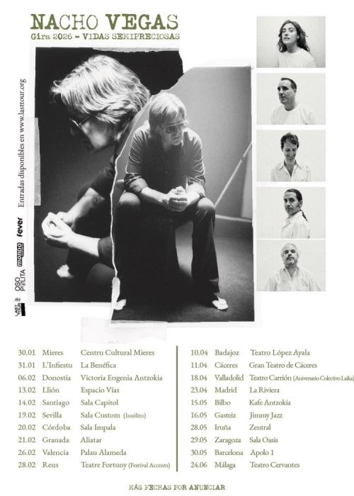 Cartel de Concierto de Nacho Vegas en Vitoria-Gasteiz