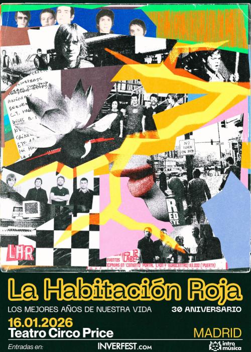 Cartel de Concierto de La Habitación Roja en Madrid