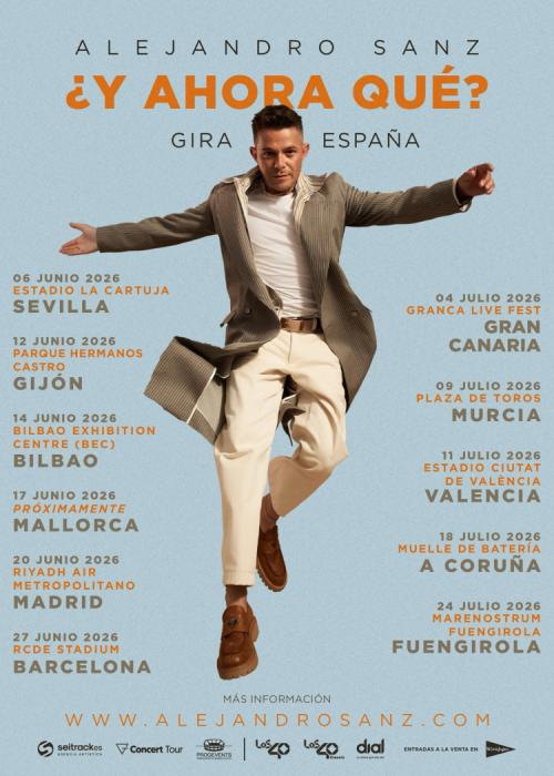 Cartel de Concierto de Alejandro Sanz en Sevilla