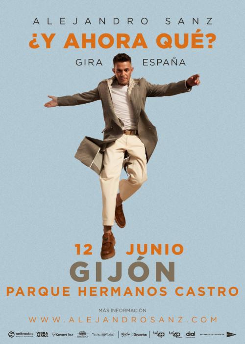 Cartel de Concierto de Alejandro Sanz en Gijón