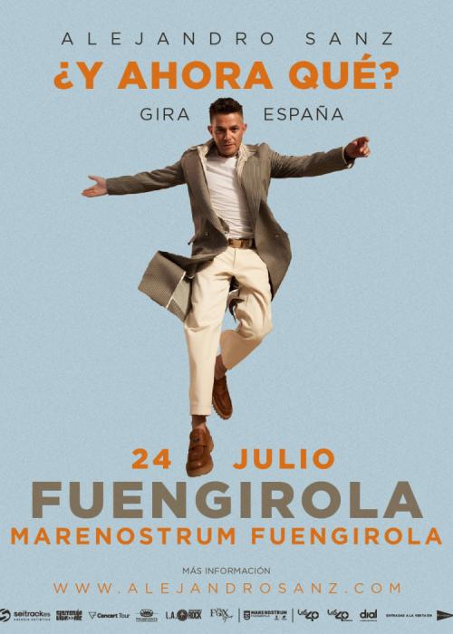 Cartel de Concierto de Alejandro Sanz en Fuengirola