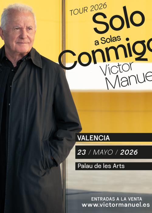 Cartel de Concierto de Victor Manuel en Valencia
