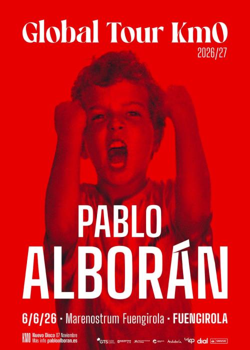 Cartel de Concierto de Pablo Alborán en Fuengirola