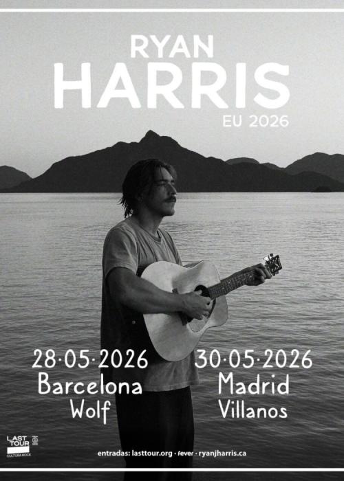 Cartel de Concierto de Ryan Harris en Barcelona