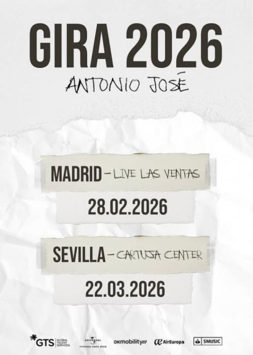 Cartel de Concierto de Antonio José en Madrid
