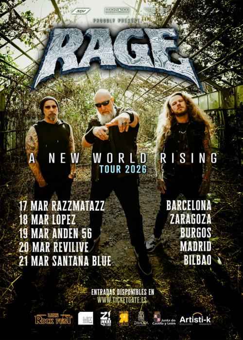Cartel de Concierto de Rage en Burgos