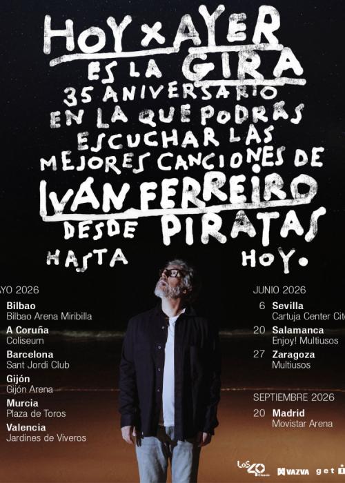 Cartel de Concierto de Iván Ferreiro en Gijón