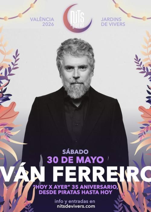 Cartel de Concierto de Iván Ferreiro en Valencia