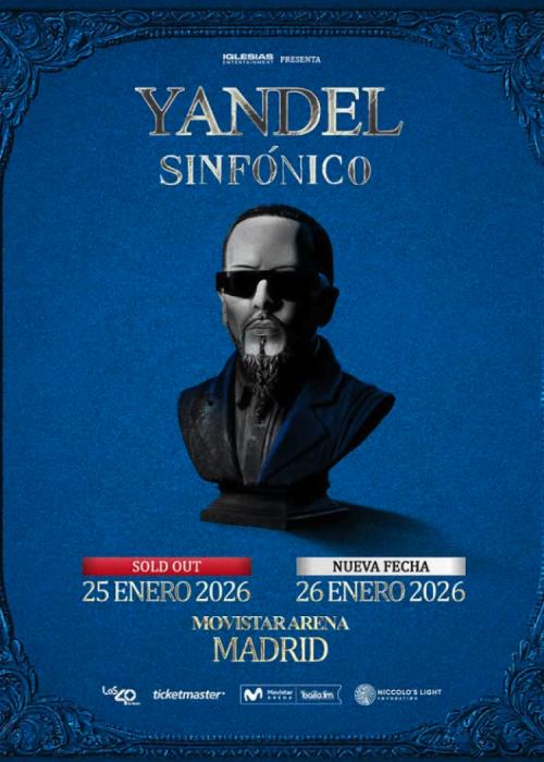 Cartel de Concierto de Yandel en Madrid (Primera Fecha)