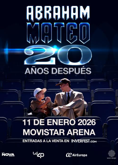 Cartel de Concierto de Abraham Mateo en Madrid