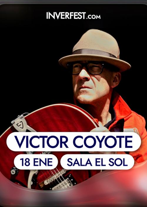 Cartel de Concierto de Víctor Coyote en Madrid