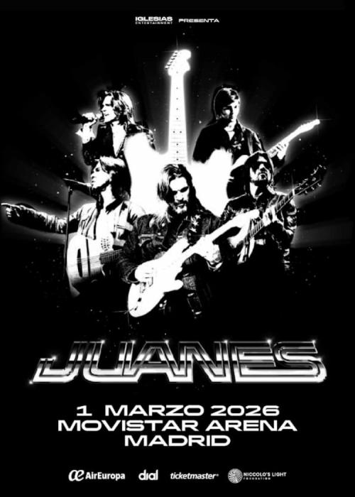Cartel de Concierto de Juanes en Madrid