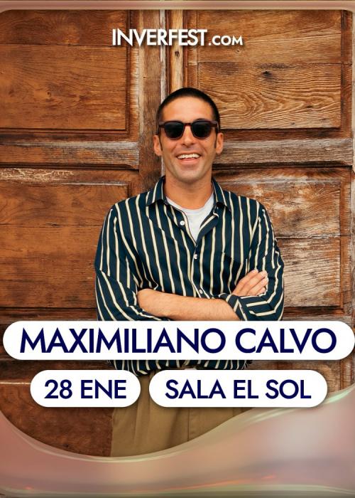 Cartel de Concierto de Maximiliano Calvo en Madrid