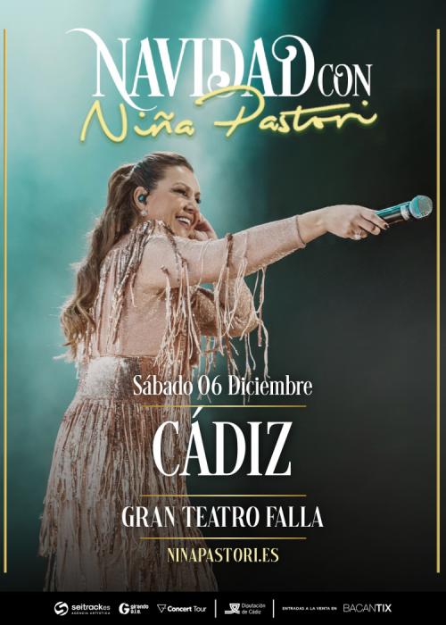 Cartel de Concierto de Niña Pastori en Cádiz (Primera Fecha)