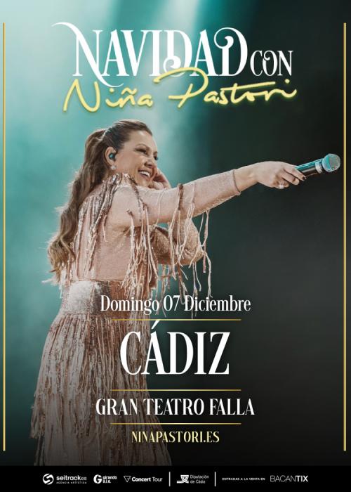 Cartel de Concierto de Niña Pastori en Cádiz (Segunda Fecha)