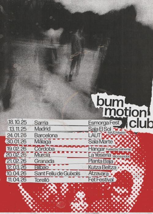 Cartel de Concierto de Bum Motion Club en Bilbao