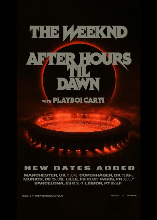 Cartel de Concierto de The Weeknd en Barcelona