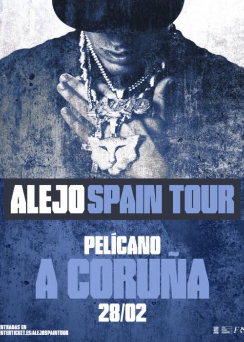 Cartel de Concierto de Alejo en A Coruña