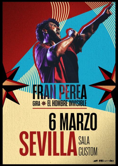 Cartel de Concierto de Fran Perea en Sevilla