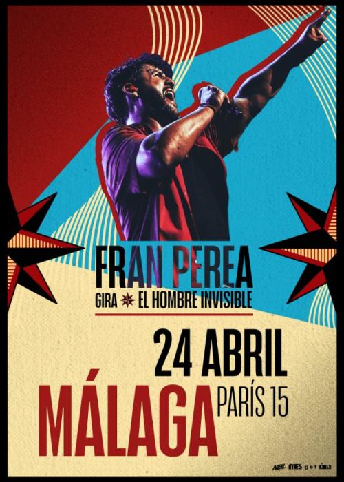 Cartel de Concierto de Fran Perea en Málaga