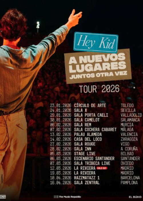 Cartel de Concierto de Hey Kid en Valladolid
