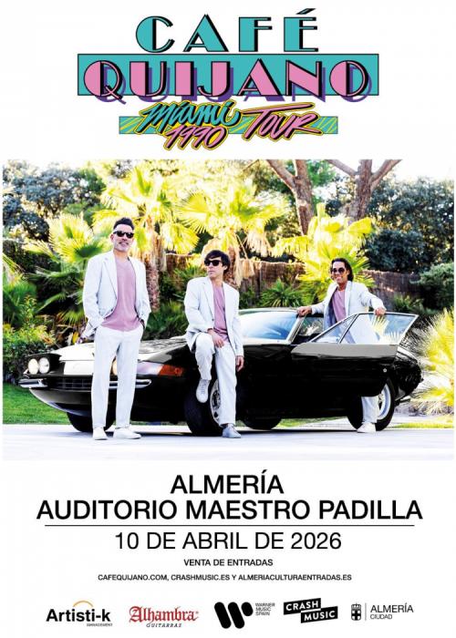 Cartel de Concierto de Café Quijano en Almería