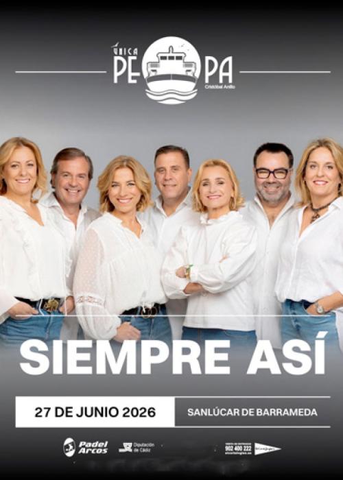 Cartel de Concierto de Siempre Así en Sanlúcar de Barrameda