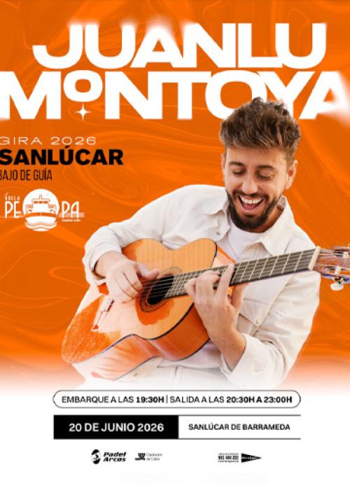 Cartel de Concierto de Juanlu Montoya en Sanlúcar de Barameda