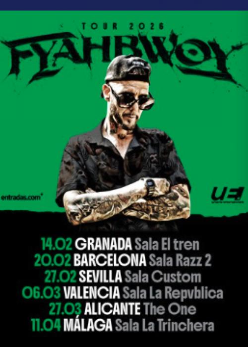 Cartel de Concierto de Fyahbwoy en Sevilla