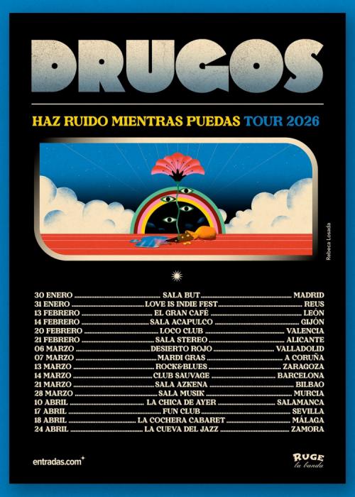 Cartel de Concierto de Drugos en Salamanca