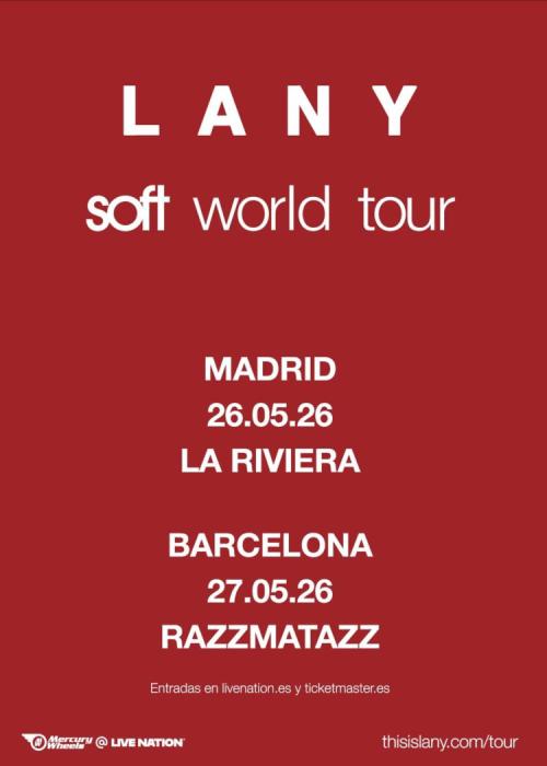 Cartel de Concierto de Lany en Barcelona