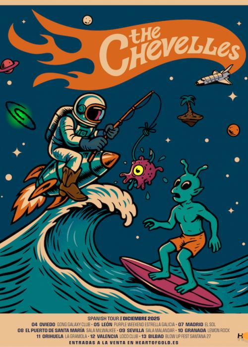 Cartel de Concierto de The Chevelles en Oviedo