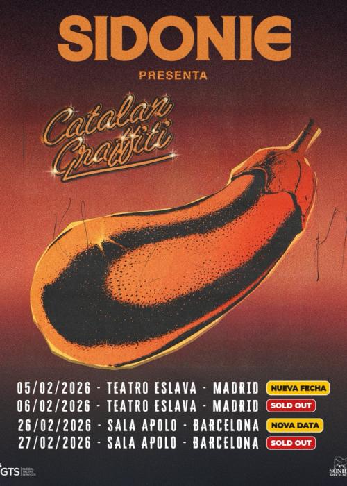 Cartel de Concierto de Sidonie en Barcelona (Segunda Fecha)