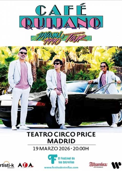 Cartel de Concierto de Café Quijano en Madrid