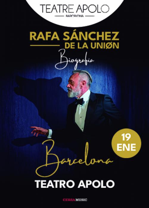 Cartel de Concierto de Rafa Sánchez en Barcelona
