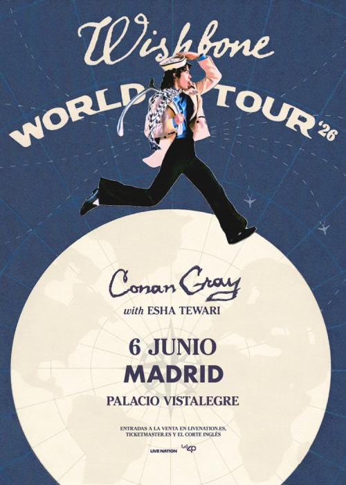 Cartel de Concierto de Conan Gray en Madrid