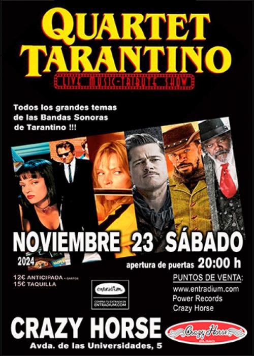 Cartel de Concierto de QUARTET TARANTINO en Bilbao