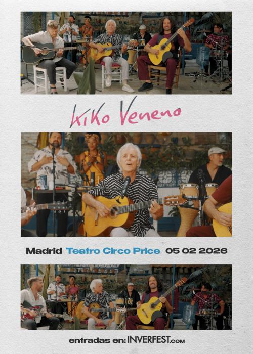 Cartel de Concierto de Kiko Veneno en Madrid