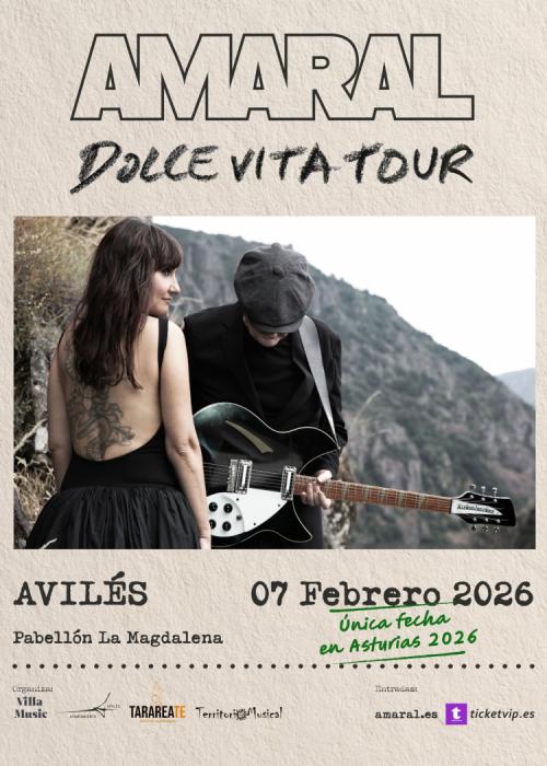 Cartel de Concierto de Amaral en Avilés