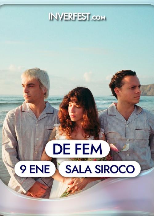 Cartel de Concierto de DE FEM en Madrid