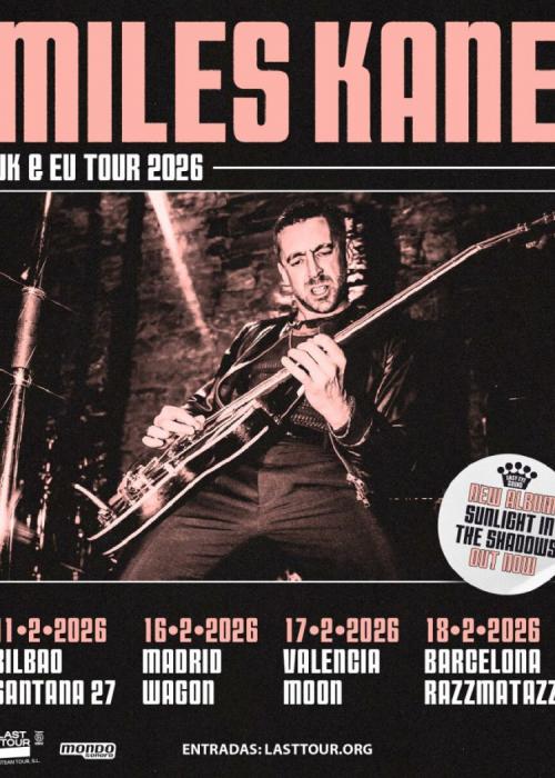 Cartel de Concierto de Miles Kane en Barcelona