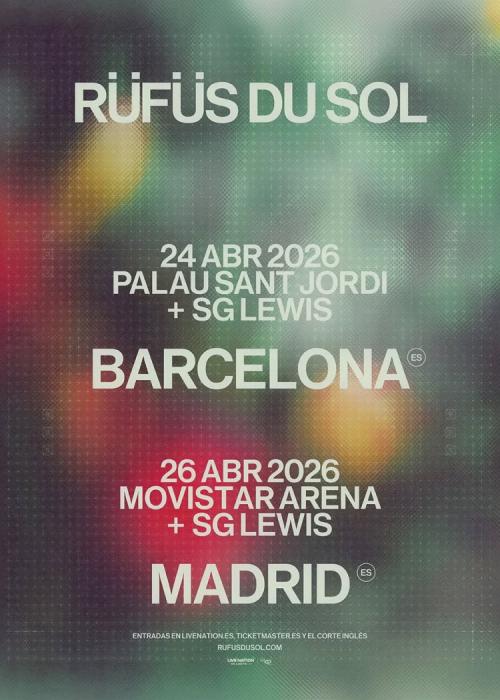 Cartel de Concierto de Rüfüs Du Sol en Madrid