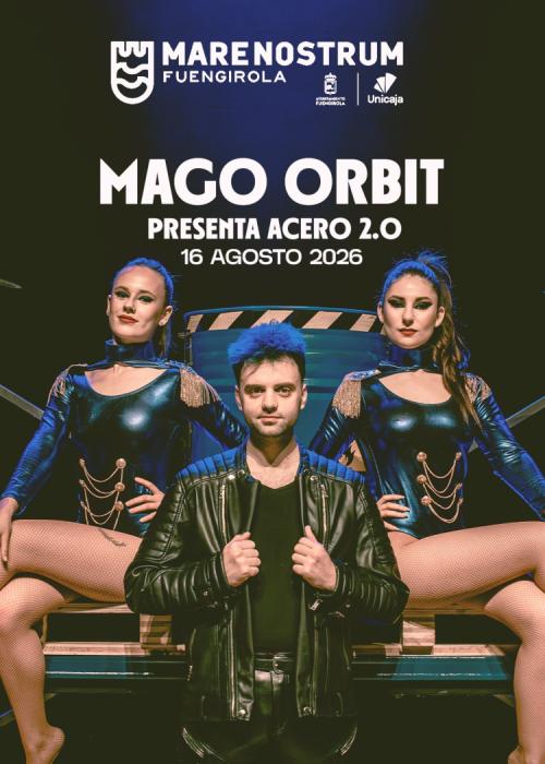 Cartel de Mago Orbit en Fuengirola