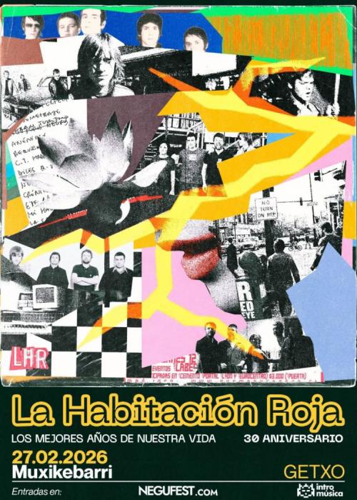 Cartel de Concierto de La Habitación Roja en Bilbao
