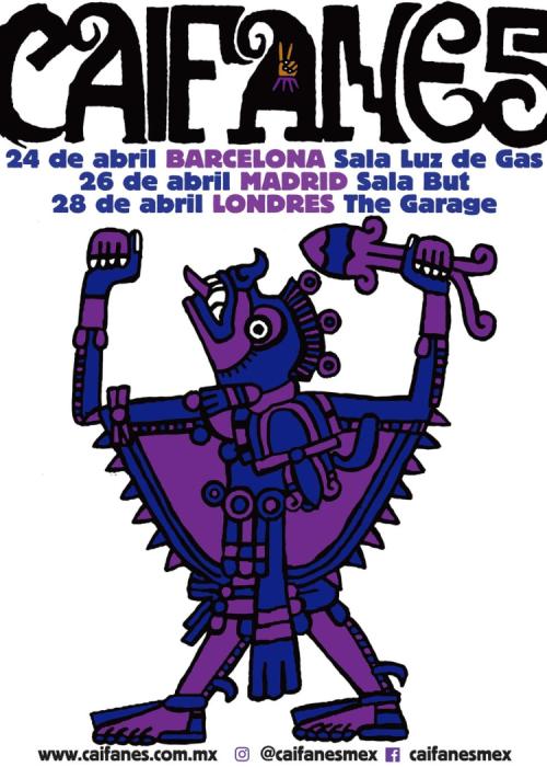 Cartel de Concierto de Caifanes en Madrid