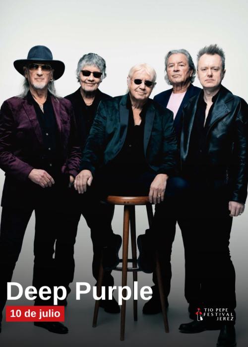Cartel de Concierto de Deep Purple en Jerez de la Frontera
