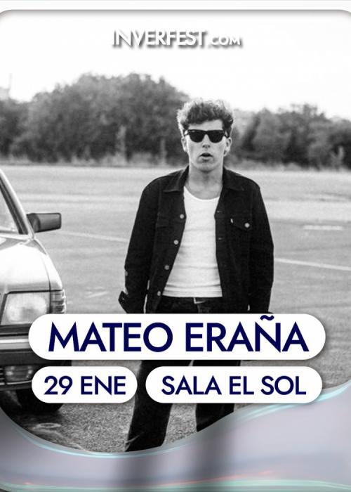 Cartel de Concierto de Mateo Eraña en Madrid