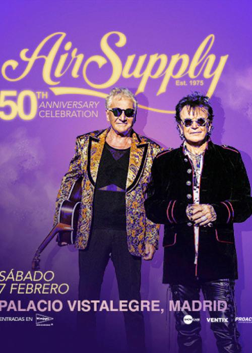 Cartel de Concierto de Air Supply en Madrid
