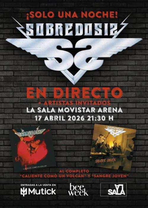 Cartel de Concierto de Sobredosis en Madrid