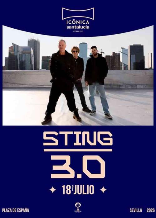 Cartel de Concierto de Sting en Sevilla